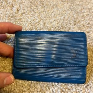 Louis Vuitton Epi Key Holder Blue